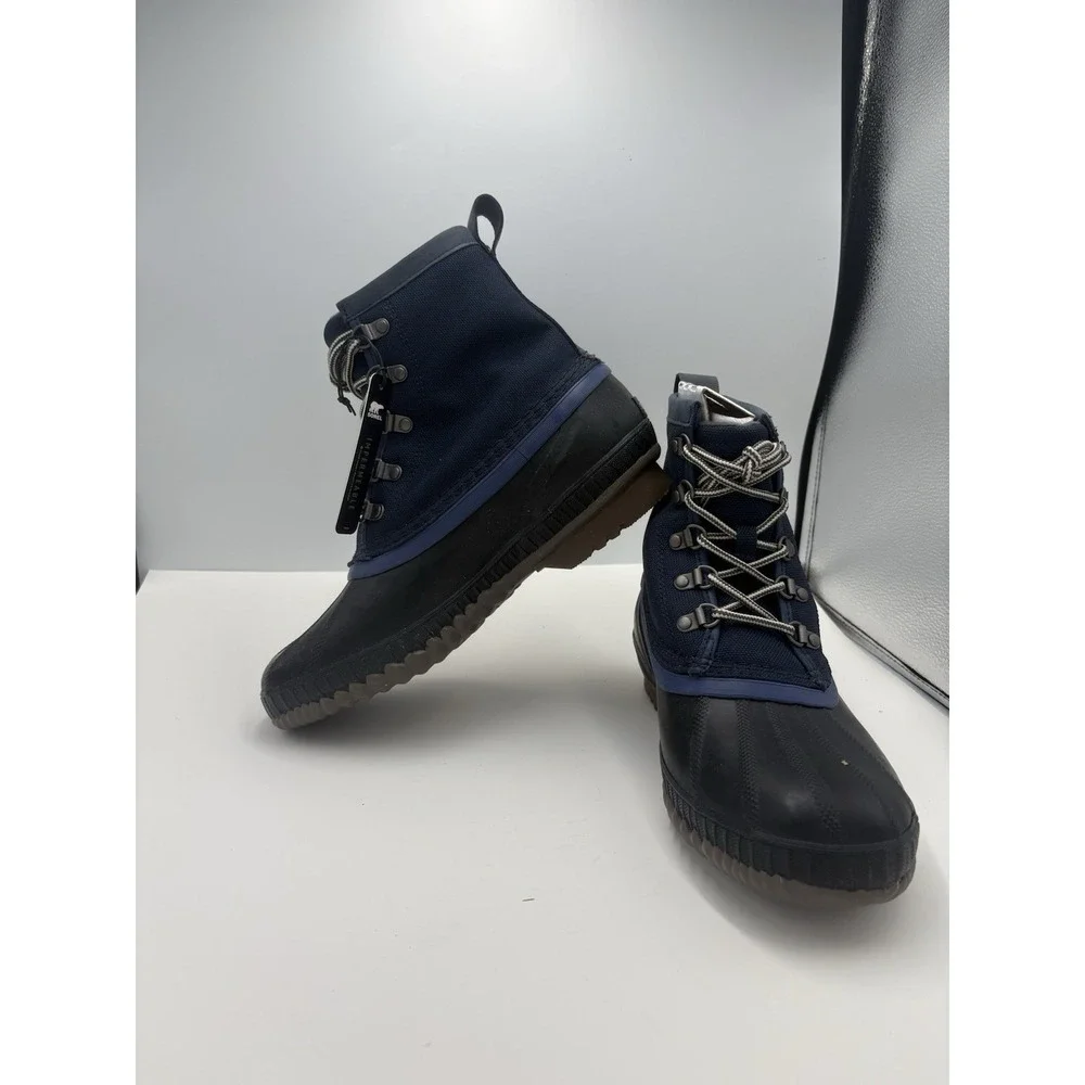 Sorel Cheyanne II Short‎ Nylon Duck Boots Collegiate Navy 8 New